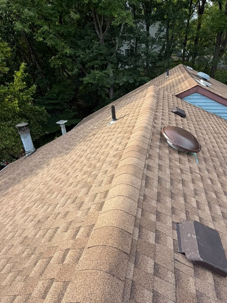 GAF Timberline HDZ shingles on a completed North Brunswick roof replacement