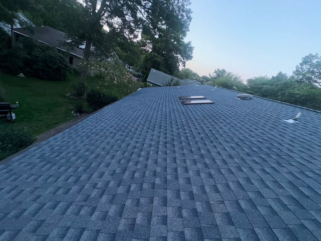 Completed architectural shingle roof replacement in Whiting, NJ
