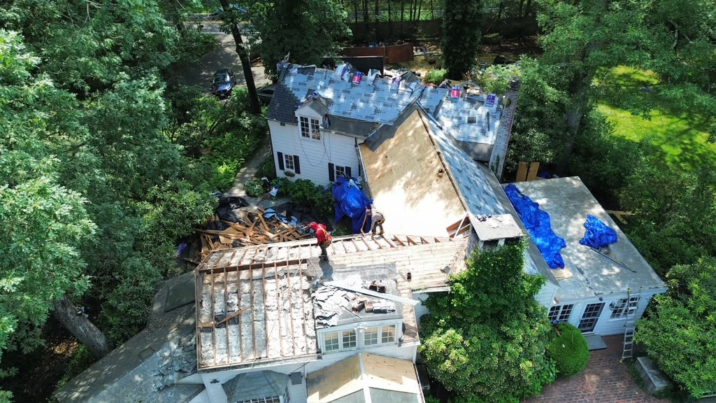 Structural roof restoration and roof-deck replacement in Franklin Lakes NJ