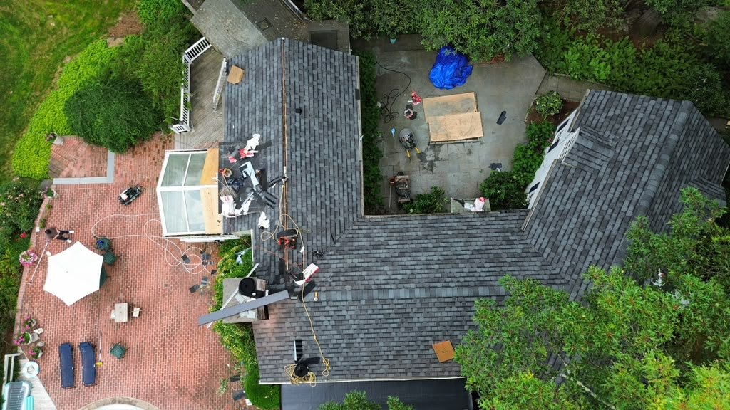 GAF Camelot Architectural Shingle Roof Replacement and New Plywood Decking in South Amboy, NJ